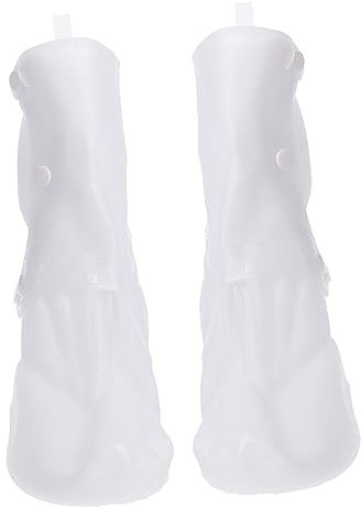 PACKOVE 1 Paio Di Protezioni Per Scarpe Da Pioggia Trasparenti Stivali A Pioggia Impermeabili Copertine Anti-slip
