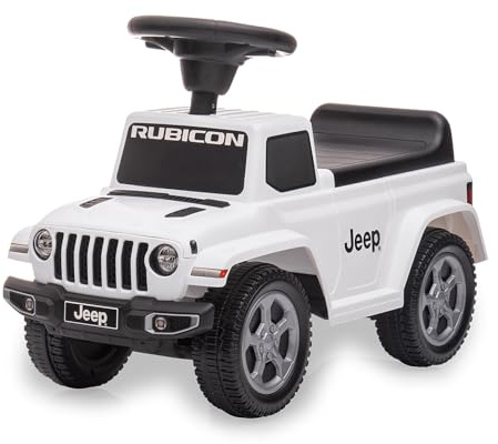 JAMARA 464040 Rutscher Jeep® Gladiator - Kinder Rutschauto, Kinder Fahrzeug Indoor und Outdoor, Auto Spielzeug Rutscher, Geschenk für Kinder, Kippschutz, Kofferraum, Hupe