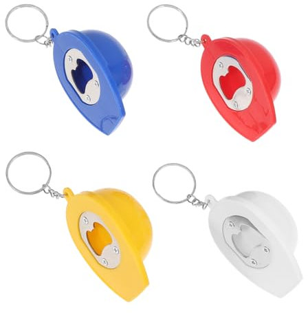 Warmhm 4 Stück Flaschenöffner Für Schutzhelme Mini-ratsche Zen-rock- Football-helm Magnetischer Bithalter Handgelenkspule Schlüsselanhänger Mikrowelle Plattenspieler Stift Plastik