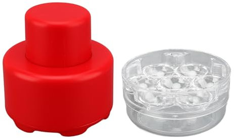 Cherry Stoner Tool Quick Release Cherry Pitter Remover Multifunctional Kitchen Gadget (Red)