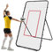 Volleyball Rebounder Netz, 2,1 x 1,2 m Volleyballnetz Verstellbares 45/60/75/85 Winkel Volleyball Trainingsgeräte für Erwachsene und Kinder Rebounder für Garten Stadion Schulen