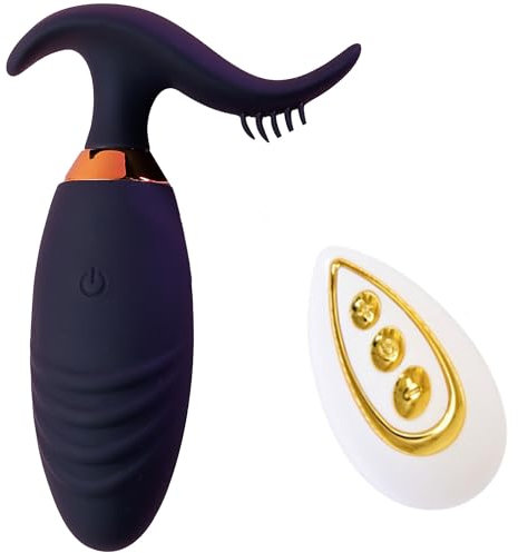 Vibro Ei mit Fernsteuerung für Frauen Ferngesteuerter Vibrator mit 10 Modi leise & stark Silikon & ABS USB aufladbar Paar-Vibrator & Sex Toy für unterwegs M124