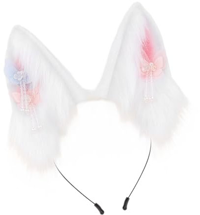 TOWARDSNAN Serre-tête pliable avec oreilles de chats en peluche pour les amateurs d'anime, jeux de rôle et fête d'Halloween