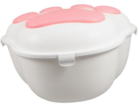 Yardwe Cat Litter Container Dog Food Storage Pet Food Storage Bucket Lock Tight Lid Home Travel