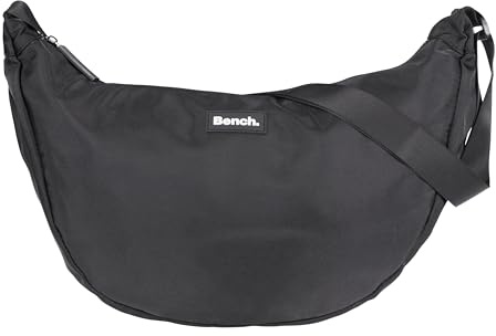 Bench Handtasche Schultergurt Moonbag Slingbag Crossbody Nova 64216 + Etui | Damen Schultertasche Banane Mond Bag Schlinge Moon Sichel Tasche Umhängetasche Freizeittasche