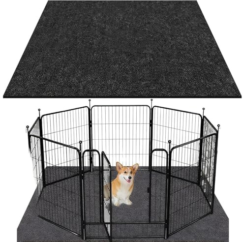 Alfombrilla para Jaula para Perros, Tela Lavable Pipi Cachorros adiestramiento, Antideslizante y Reutilizable para áreas de Juego para Cachorros | para Embarazo y Entrenamiento doméstico