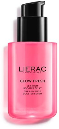 Lierac Glow Fresh Strahlkraft Booster Serum-Maske Anti-Pigmentflecken Sofortiger Glow Ebenmäßiger Teint Aufpolsternd und Hydratisierend Hyaluronsäure und Tulpe Intensive Gesichtspflege 75 ml
