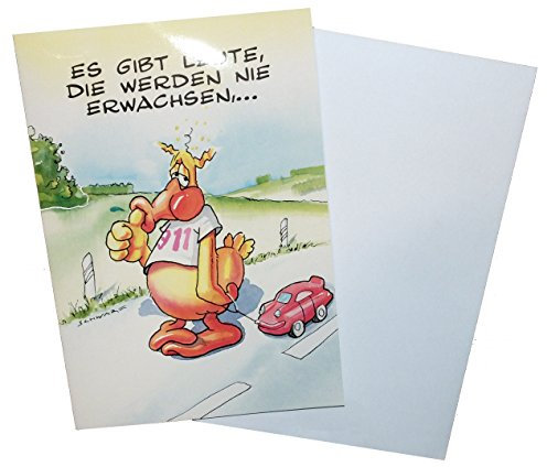DIN A4 Geburtstagskarte Es gibt Leute, die werden Nie Erwachsen