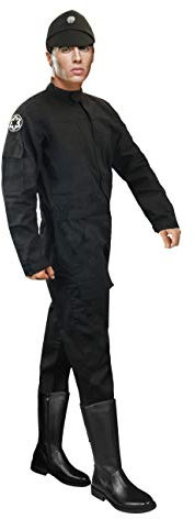 costumebase TIE Jumpsuit Pilot Fluganzug Uniformkostüm + Imperial Black Cap (XL)