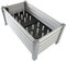 NATIV Exklusives Hochbeet mit integriertem und patentiertem Bewässerungssystem | Kräuterbeet mit Pflanzkasten 114 x 60 cm | Gemüsebeet aus Aluminium | Blumenkasten rollbar | Pflanzbeet Undine