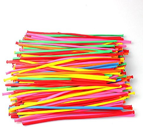 Ultnice 200 Stück Latex-Luftballons, 260 Q, magische Luftballons, Modelliermasse, Twisty (zufällige Farbauswahl)