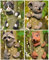 garden mile Verschiedene Neuheit Garten Tiere Baum Peeker Neuheit Garten Verzierungen Garten Baumdekoration Garten Skulptur Statuen Wohndeko - Full Set of 4