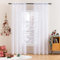 MIULEE 2er Set Sheer Voile Vorhang Stangedurchzug Transparente Gardine Polyester Fensterschal Transparent Wohnzimmer Luftig Dekoschal für Schlafzimmer 140 X 245cm(B x H),Rod Pocket Weiß