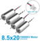 4pcs 8520 Motor 8.5x20mm 15000KV Brushed Motors 1.0mm Shaft with Micro JST 1.25 2P Connector CW CCW 8520 Coreless Motors for TINY 8X RC Drone Quadcopter