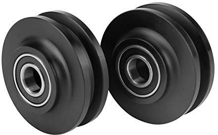Nikou Schiebetür Rollen, 2 Stücke Schiebe Barn Door Wheel Türrolle Schranktürrolle Closet Hardware Roller Cabinet Fensterscheibe für den Heimgebrauch