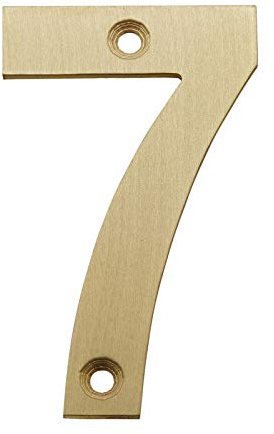 Front Door Numbers 3 Inch Satin Brass Door Numbers 0-9 (7)