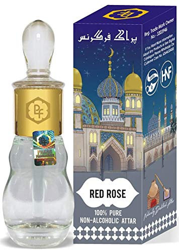Parag Fragrances Red Rose 25ml Attar/Itra/Natural Fragrance Oil/Perfume Oil (Arabian Series) 0% Alcohol, Long Lasting & Naturally Distilled Attars
