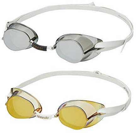 Speedo Unisex Swim Goggles Swedish Brille, Mehrfach verspiegelt, One Size