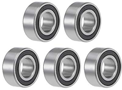sourcing map 5 Stück Kugellager 63003-2rs Rillenkugellager Doppelgeschirmt Chromstahl Z2 ABEC1 17 mm x 35 mm x 14 mm