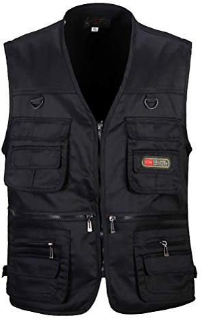 Chaqueta Chaleco De Pesca Múltiples Bolsillos De Caza De Fotografía Al Aire Libre Hombres