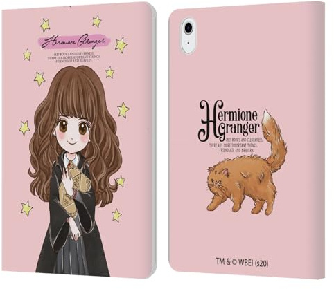 Head Case Designs Offizielle Harry Potter Hermione Granger Deathly Hallows XXXVII Leder-Wallet-Hülle Kompatibel mit Apple iPad Air 11 2020/2022/2024/2025
