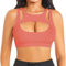 Betaven Push-up Sport-BH für Damen mit abnehmbaren Cups Yoga & Workout Bra Medium Support,Helles Rosa,XL