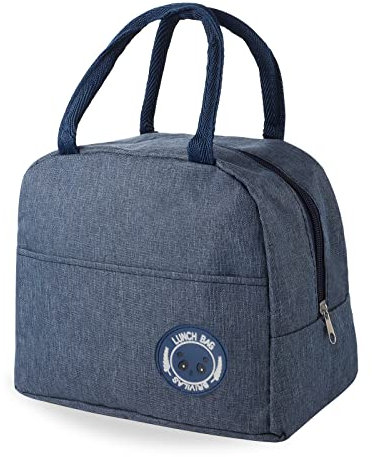 Hemiks Kühltasche Klein, 6L Mini Kühltasche mit Isolierter Aluminiumfolie, Tragbar Kühltasche Faltbar Lunchtasche für Schule Büro Picknick Reise