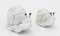 Geschenk-Himmel 2er Set kleine Schnecken 7-5cm Silber Perlmutt Design Zierfigur Dekofigur Schnecke