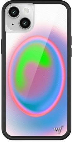 Wildflower Schutzhüllen – Aura-Hülle, kompatibel mit Apple iPhone 14 Plus, trendig, modern, rosa, blau, manifest, niedlich, Sommer, schützender Stoßfänger, 1,2 m Falltest-zertifiziert, kleines