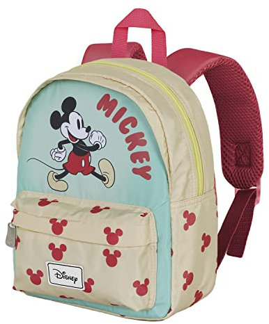 Disney-Mochila Joy, 22 x 27 cm, Capacidad 5L, Mickey Mouse Walk