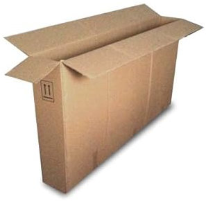 Generisch Braun Bilderkarton groß quer 1150x150x850mm stabil zweiwellig mit überlappenden Laschen für den sicheren Versand von Gemälden, Spiegeln und Bilderrahmen