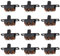 The Lord of the Tools 50pcs Mini Interrupteur à Glissière de Panneau 3 Broches 2 Positions 0.5A 50V Micro Interrupteur à Bascule à Verrouillage Miniature SS12F15 pour Appareils d'éclairage de Jouets