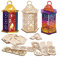 Baker Ross FX935 Ramadan-Holzlaternen-Sets - Packung mit 3, Religiöse Erziehungs-Kunsthandwerkssets für Kinder
