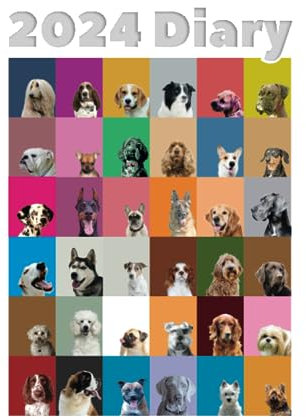 2024 DOG BREEDS DIARY: Dog Lovers Desk Diary - Week to View on 2 Pages - Year Planner/Journal/Organiser - 6 x 9