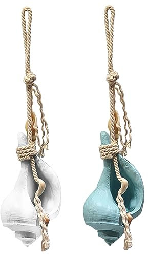 EXCEART 2st Anhänger Mit Muschelschale Lampe Muschelfigur Muschel-hängeleuchte Mediterranes Muschellicht Decoraciones para Sala De Casa Muschel Hängendes Licht Seil Hängt Haushalt Strand