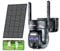 BEENOZO [8X Hybrid Zoom 4K 5Dbi Solar Wireless Outdoor WiFi Überwachungskamera, 360° PTZ Batterie IP Kamera, mit Solarpanel, Auto Tracking, AI, Farbnachtsicht, Sirene, Zwei-Wege-Audio