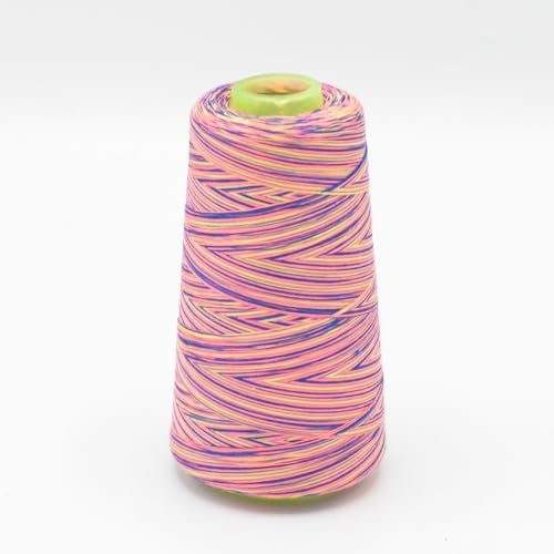 Overlockgarn Multicolor 2700m 100% Polyester Regenbogenfarben Nähgarn Allesnäher (103)