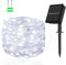 cshare Solar Lichterkette Aussen, 5M 50 LED Kupferdraht 8 Modi Timer IP65 Wetterfest für Hof, Weihnachtsbaum, Garten, Schlafzimmer, Balkon, Tor Innen/Außen Dekorationen (Kaltweiß)