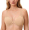 DELIMIRA Women's Front Fastening Bras Underwire Unlined Racerback Plus Size Bra Warm Beige 42DD