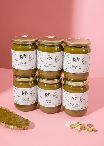 KoRo - Crema di pistacchio crunchy con 1% di sale - 500 g - Solo tre ingredienti - Intenso sapore di pistacchio - Vegan