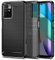 Qiinogow Coque pour Xiaomi Redmi 10/Redmi 10 Prime/Redmi 10 2022, Étui Mince et Antichoc, Housse Souple en Fibre de Carbone TPU (Noir)