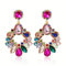 KOQAIIZ Ohrringe für Damen, Cristales Colores Piercing Ring, Zirkon Elegant Tropfen Modeschmuck