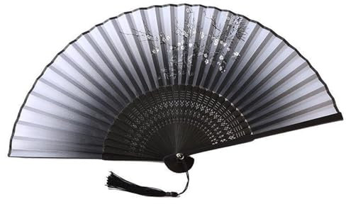 Folding Fan, Handheld Folding Fans, Hand Fans, Folding Hand Fan, Hand Fan Folding, Handheld Fan Folding for Wall Decoration Dance Performance Wedding Party Festival Gift