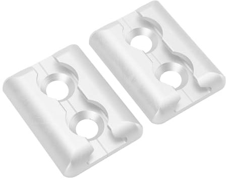Paar L-Schienen-Ankerpunkte, Quadratische Zurrgurt-Ankerpunkte aus Aluminiumlegierung, Airline-Schiene, Zurrpunkte, Platte für Anhänger, Wohnmobile, Zurrsystem, Flugzeuge,