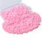 Sahoottie Lot de 500 perles poney roses de 9 mm - Grand trou - Perles pour cheveux Kandi Beads pour tresses - Perles poney à enfiler pour bracelets, colliers, travaux manuels