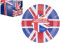 PMS Union Jack Paper Plates – 96 Pack British Red White Blue Tableware for VE Day 80th, Royal Events, Olympics, Eurovision & Patriotic Celebrations – 23cm Disposable Plates