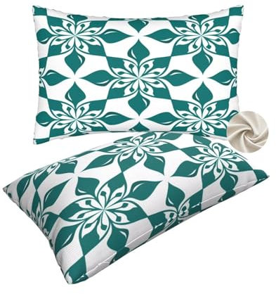 Kissenbezug 60x90 cm Deko Kissen Sage Grün 2er Set, Weicher Kissenbezug Indien Kuschelkissen Couchkissen, Cushion Cover Lendenkissen Zierkissenbezüge für Sofa Bett Zuhause Deko Schlafzimme -zt317