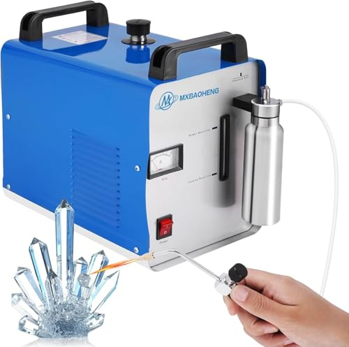 MXBAOHENG Lucidatrice a fiamma acrilica, 75 l/h, saldatrice ad idrogeno, 220 V, H160, lucidatrice a bruciatore