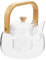 VILLFUL Tetera de Vidrio Transparente con Hervidor de de Alta Borosilicato 1.5L Mango Antiburnos para de y Bolsitas