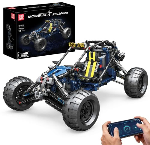 Mould King 18018 Technik Geländewagen – App-gesteuerter | Offroad-Buggy mit Motoren, RC-Spielzeugauto für Erwachsene (532 Teile)
